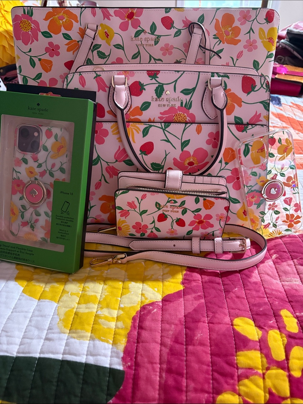 Kate Spade Madison Strawberry Garden Matching Set